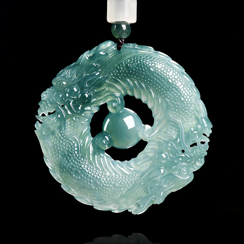The Jewelry & Watches - Colgante de Jadeíta Natural con Doble