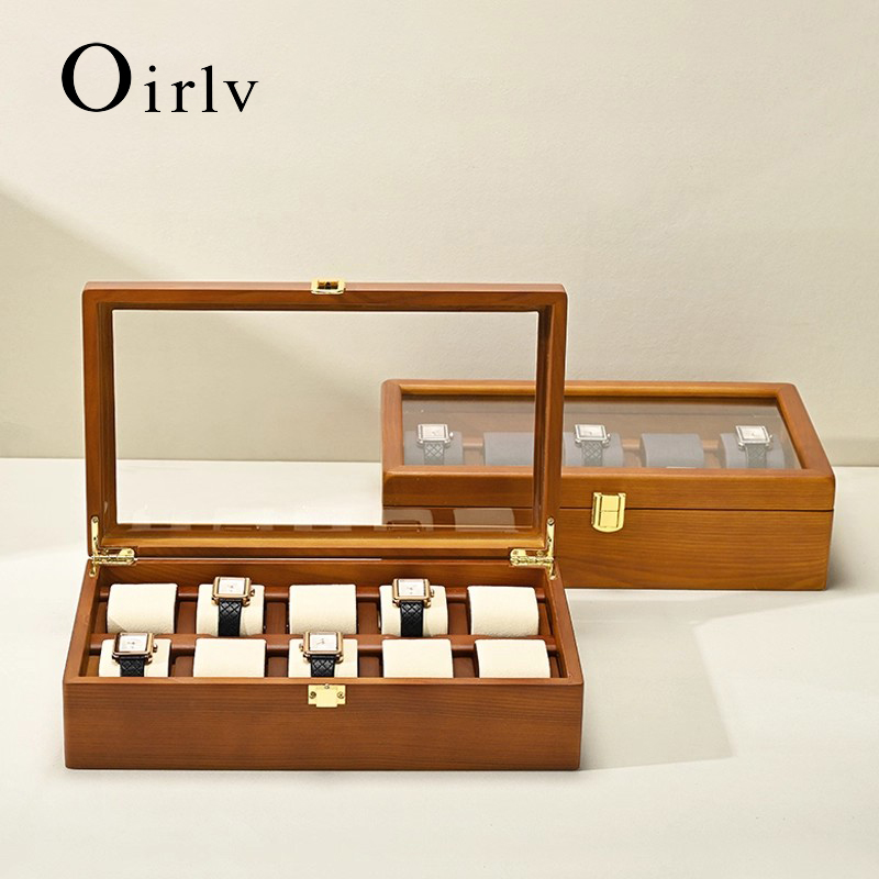 Jewelry Type Watches - Oirlv-caja de reloj de 10 rejillas,