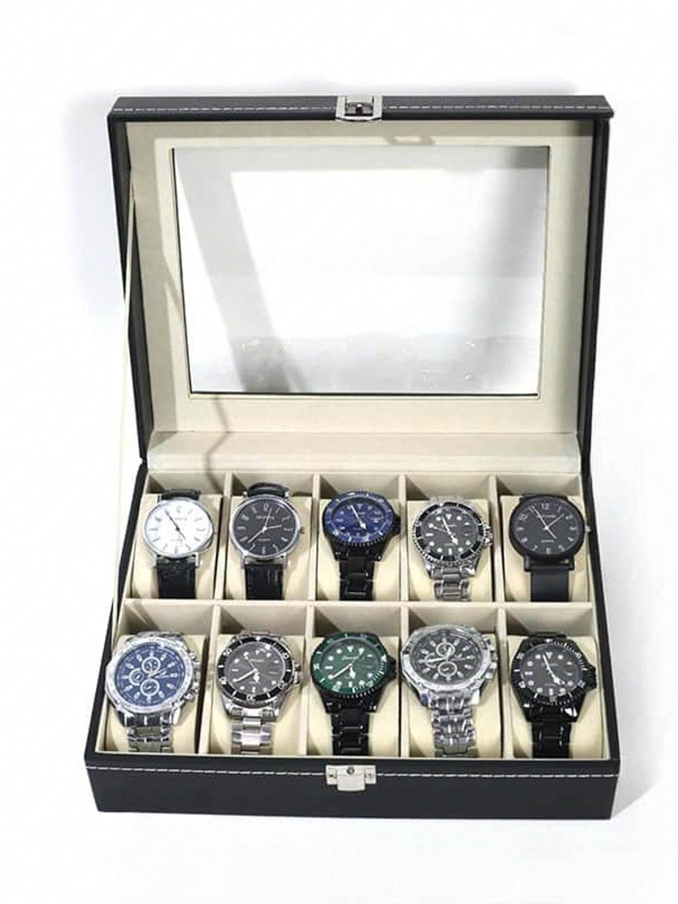 Jewelry Type Watches - Caja de Relojes de Cuero con