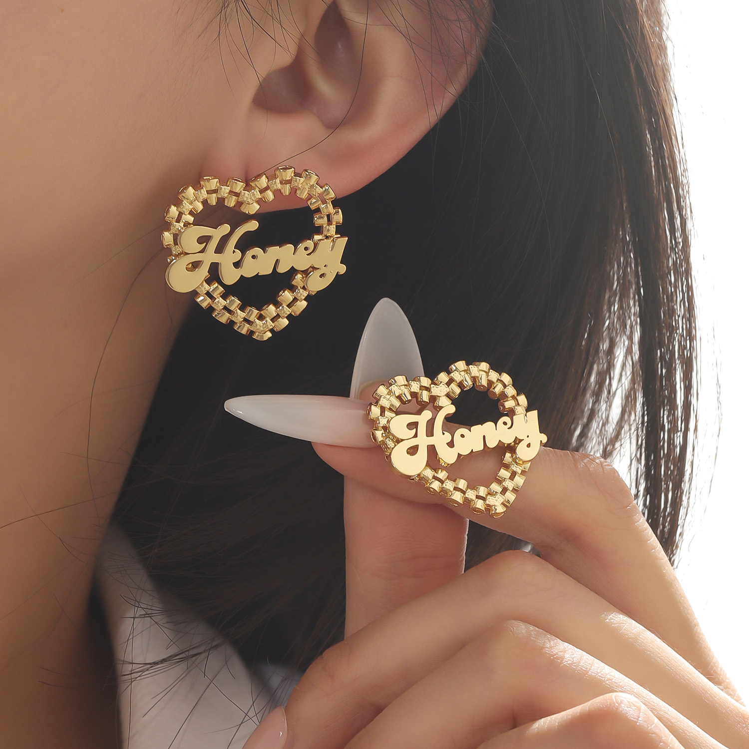 Jewelry Watches For Kids - Pendientes de Aro Personalizados de Acero