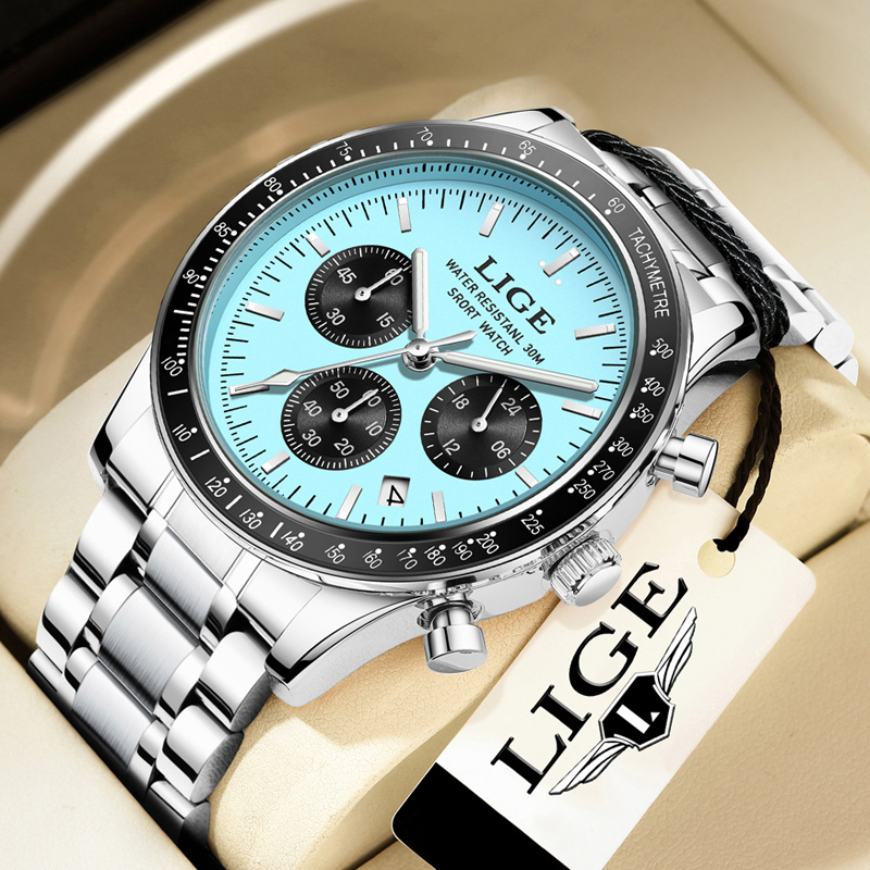 Jewelry Inspired Watches - Reloj LIGE de Lujo para Hombre,
