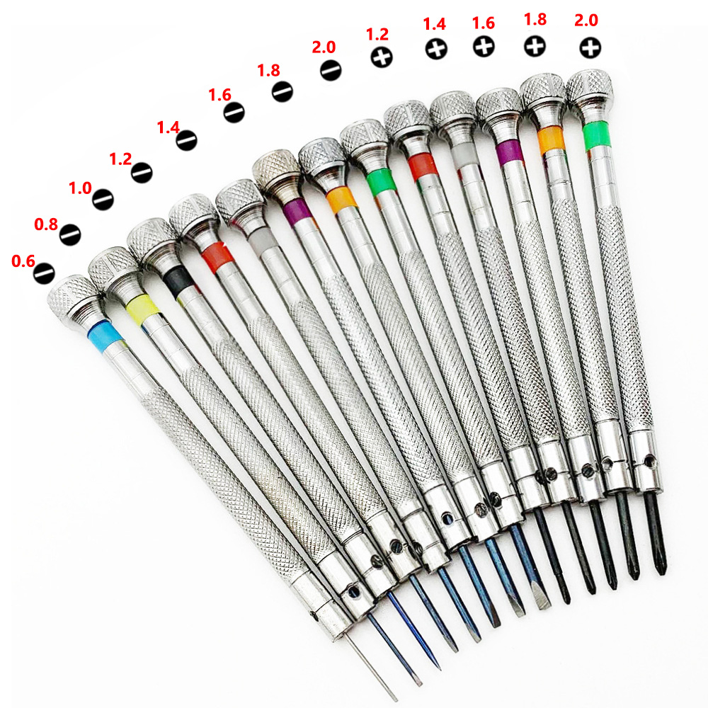 Jewelry Watches Repair - Juego de destornilladores Phillips con ranuras,