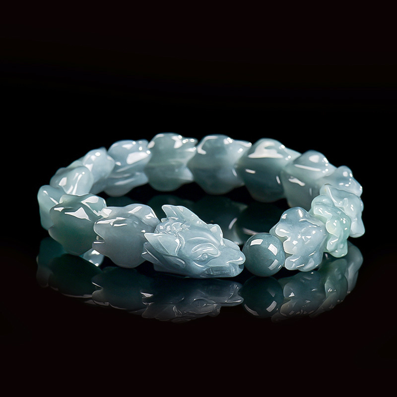 The Jewelry & Watches - Brazalete de Dragón de Jadeíta Birmana