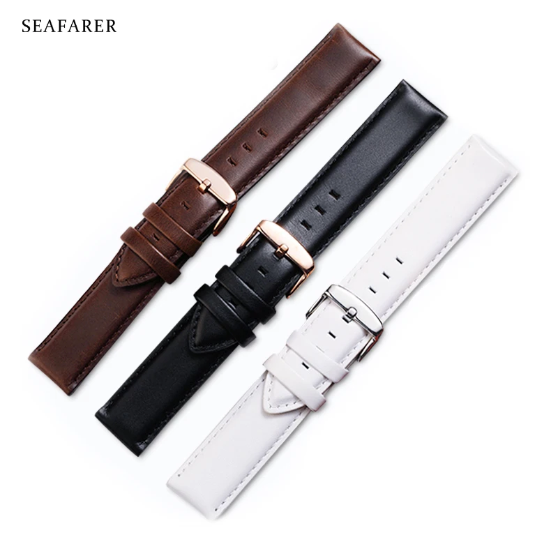 Correa de reloj de cuero genui - Daniel Wellington Watches & Jewelry Online Store reseña y precio