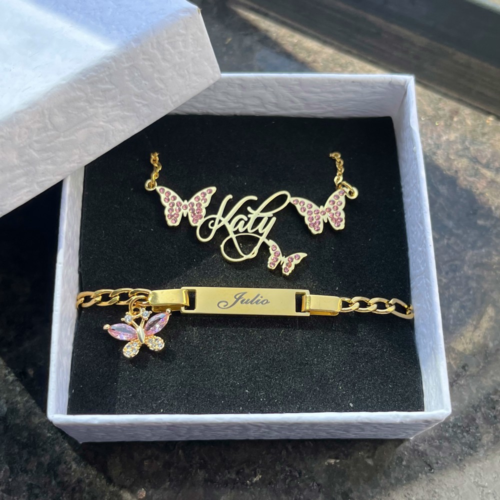 DUOYING-Conjunto personalizado - Engraved Name Necklace reseña y precio