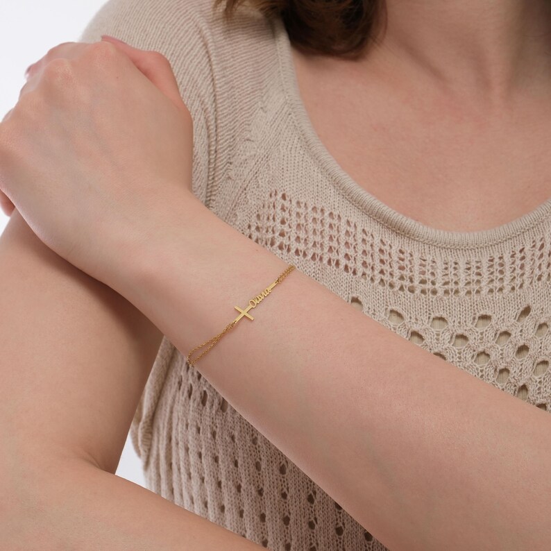 Pulsera de Bautismo Personaliz - Engraved Name Necklace reseña y precio