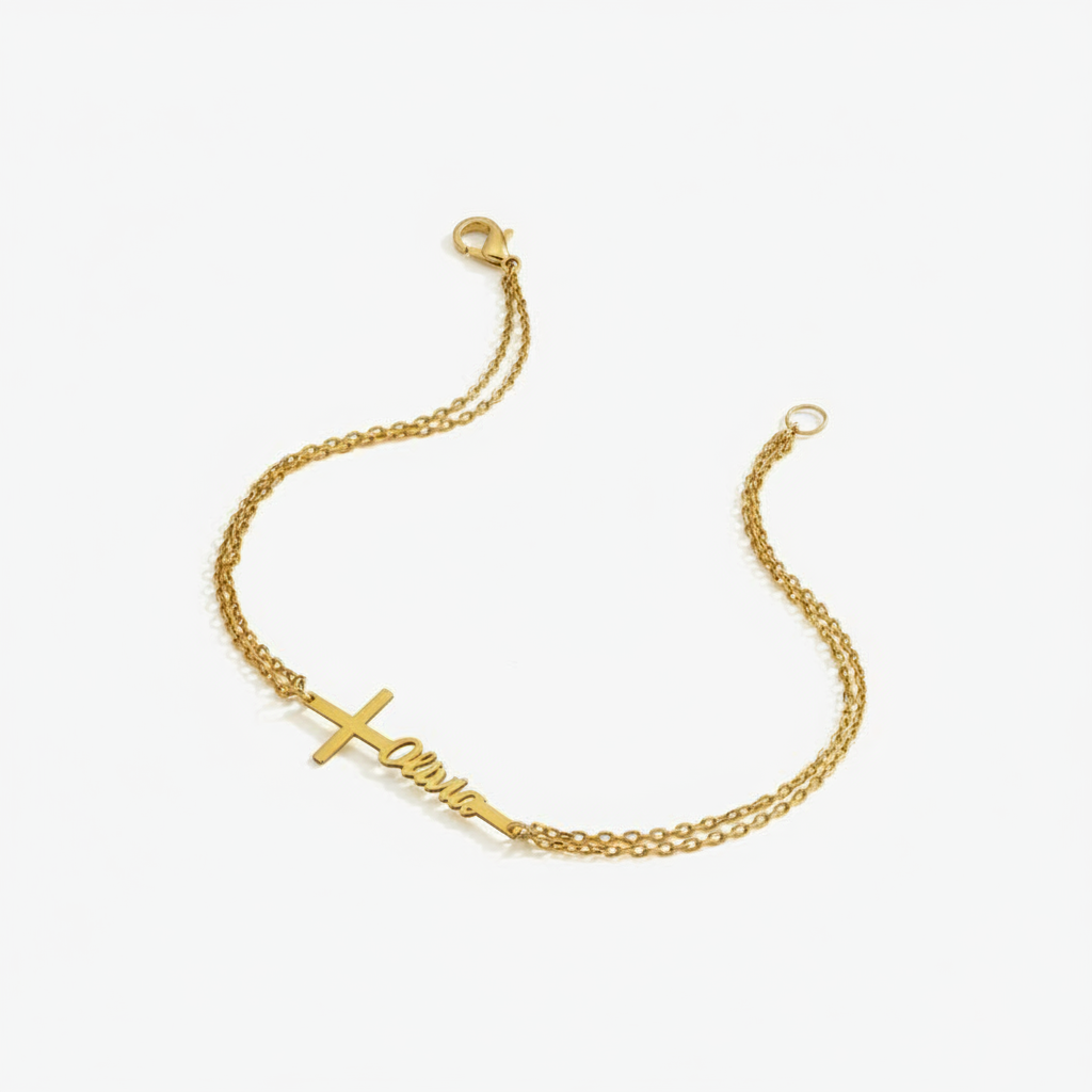 Pulsera de Bautismo Personaliz - Engraved Name Necklace reseña y precio