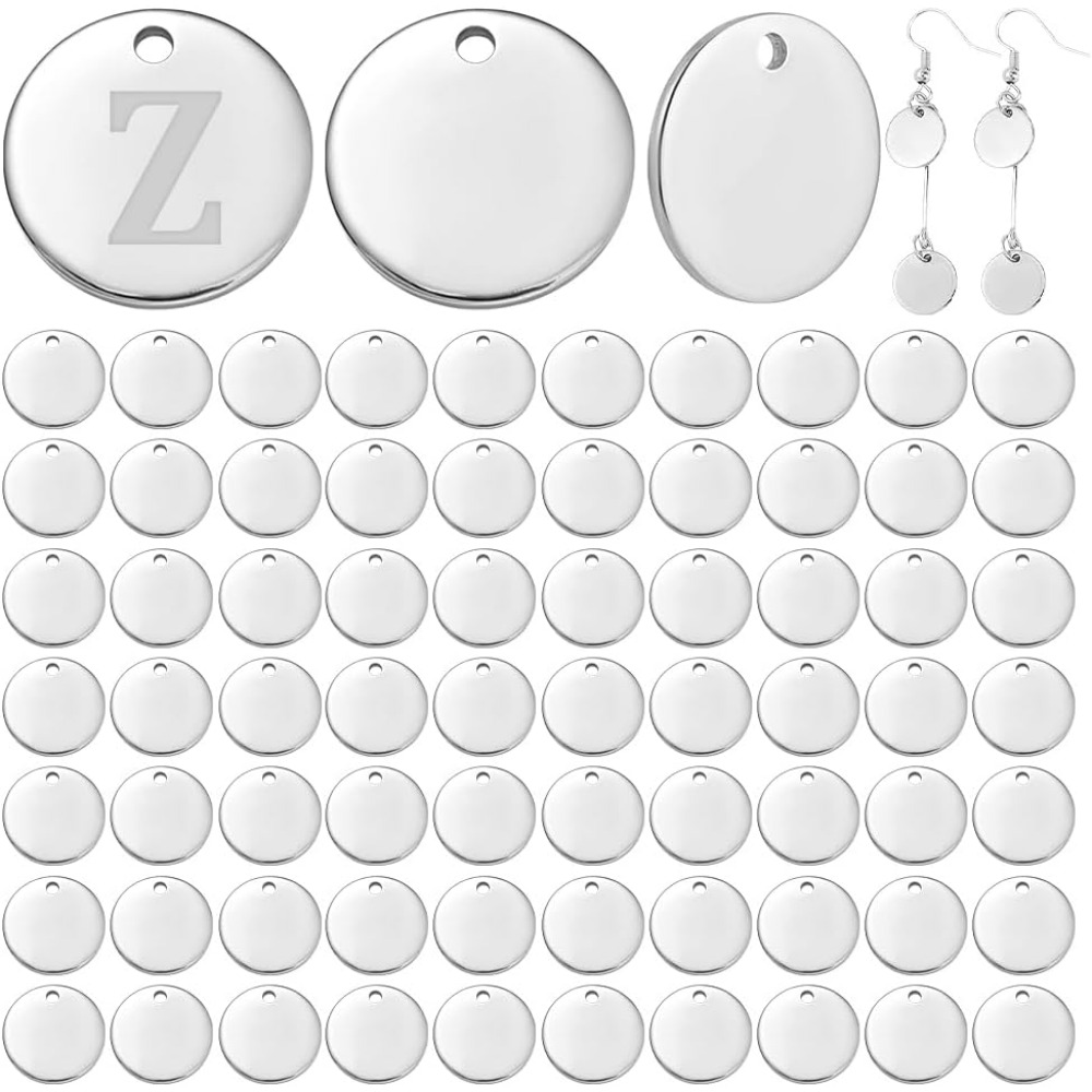100 Uds 12mm 304 estampado de  - Engraved Name Necklace reseña y precio