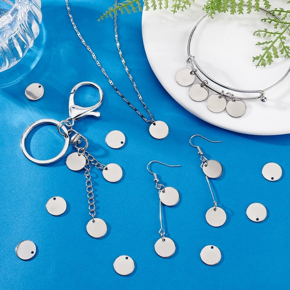 100 Uds 12mm 304 estampado de  - Engraved Name Necklace reseña y precio