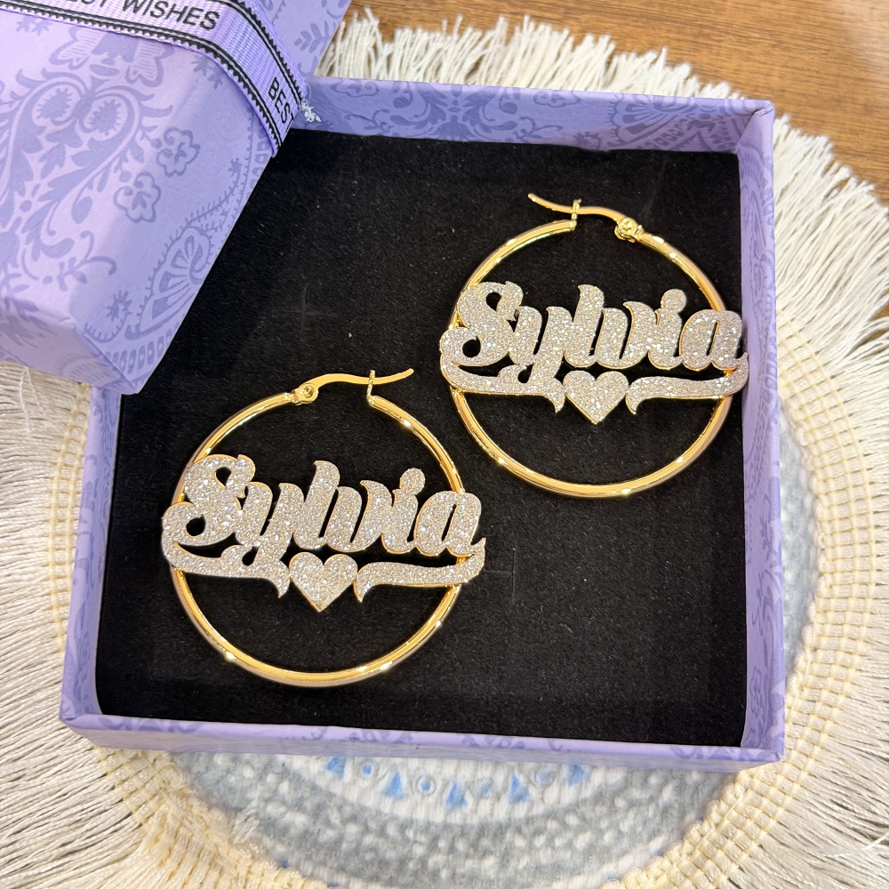 DUOYING - Juego de Collar y Pe - Engraved Name Necklace reseña y precio