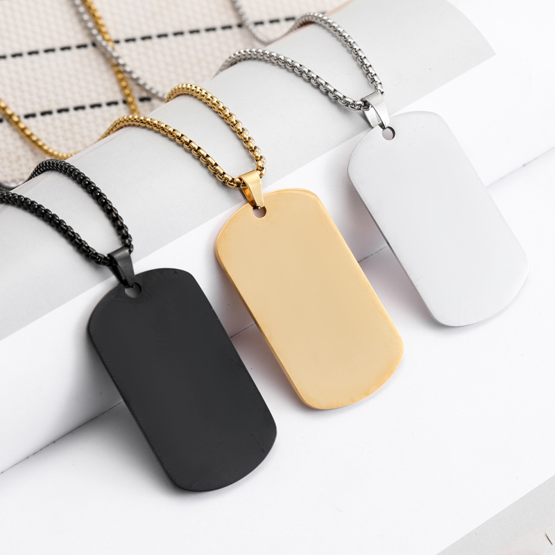 HNSP - Colgante de Acero Inoxi - Mens Dog Tag Necklace reseña y precio