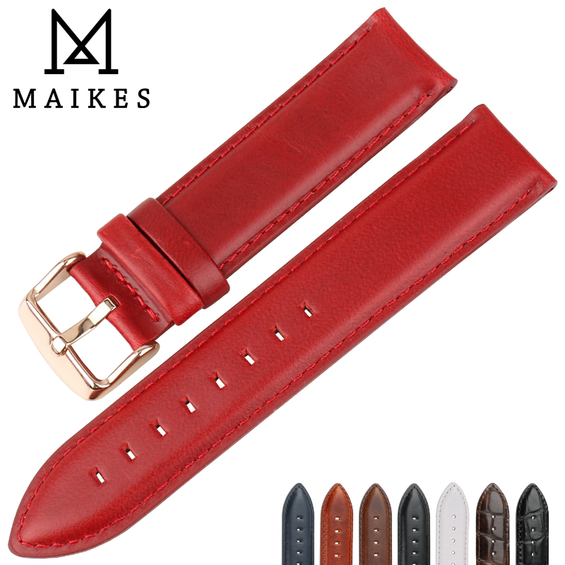 MAIKES-Correa de cuero de moda - Daniel Wellington Watches & Jewelry Online Store reseña y precio