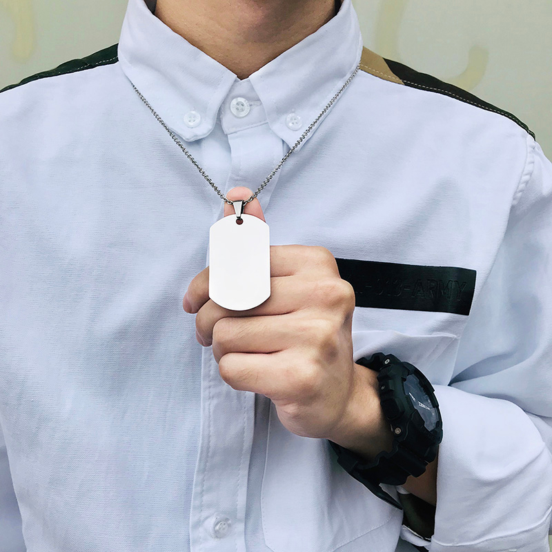 Vnox-Colgante de acero inoxida - Mens Dog Tag Necklace reseña y precio