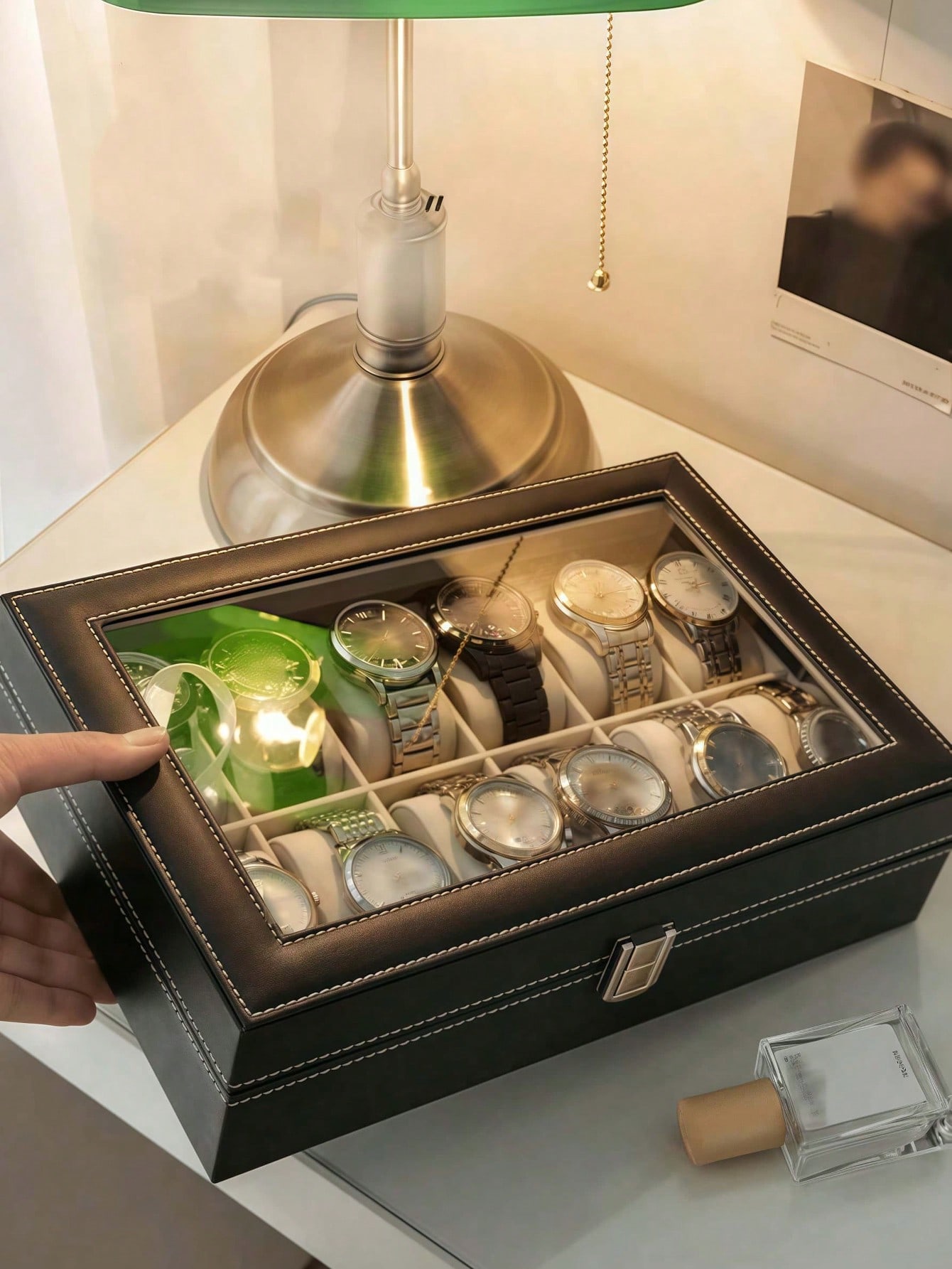 Caja de Relojes de Cuero con C - Jewelry Type Watches reseña y precio
