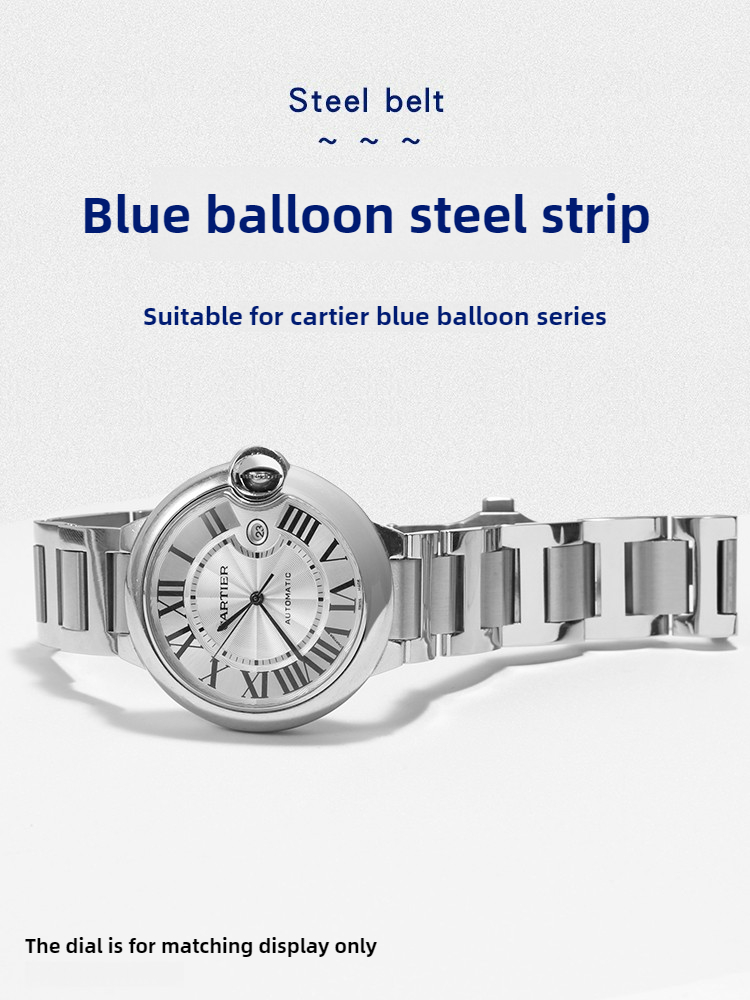 La correa de reloj de acero in - Cartier Watch Ballon Bleu reseña y precio