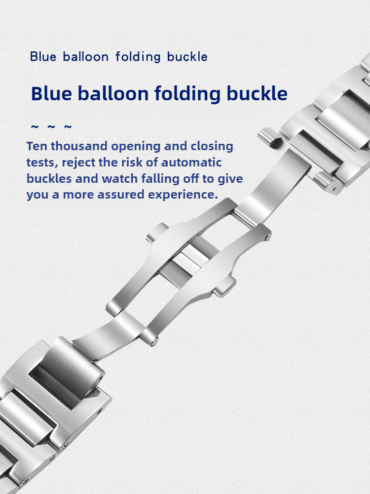 La correa de reloj de acero in - Cartier Watch Ballon Bleu reseña y precio