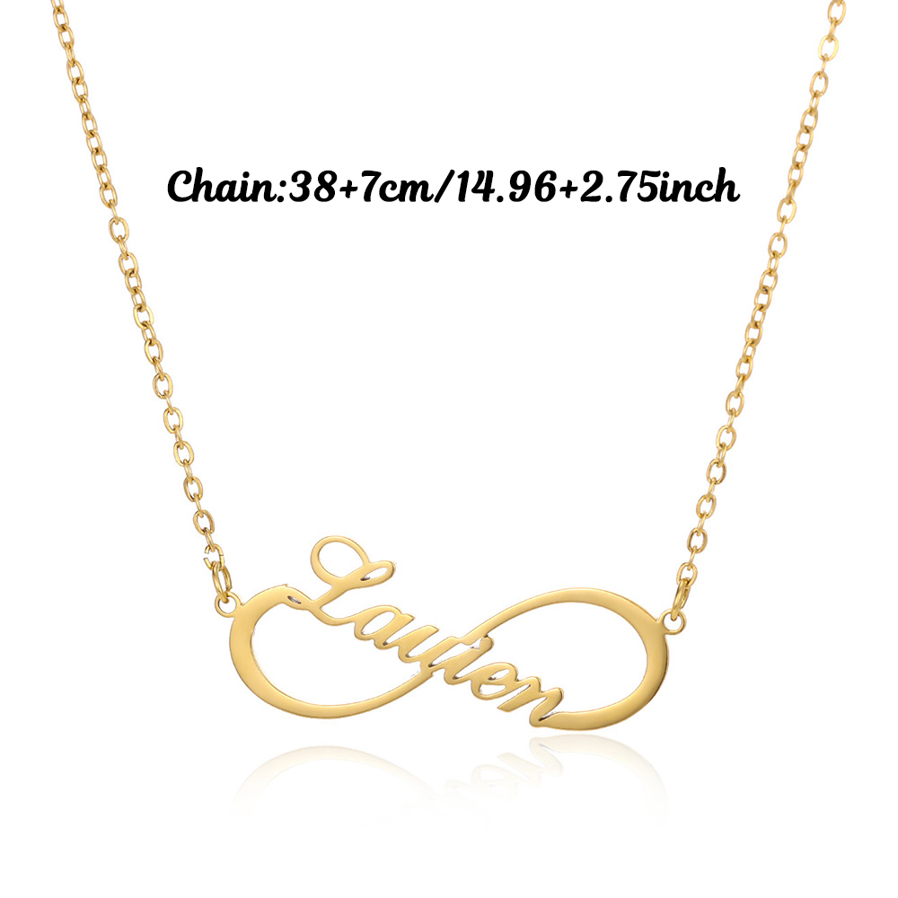 Collares Infinitos Personaliza - Engraved Name Necklace reseña y precio