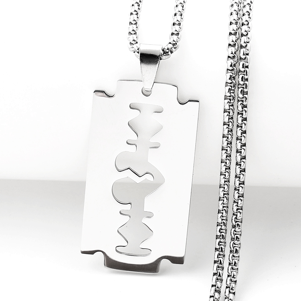 Collares con colgante de cuchi - Mens Dog Tag Necklace reseña y precio