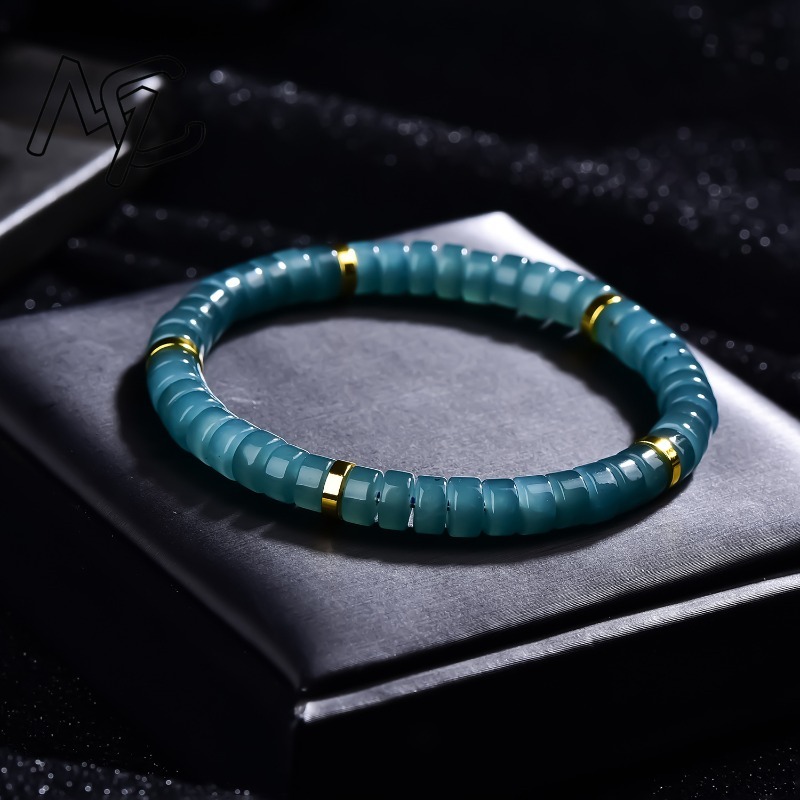 Pulsera de cuentas de jadeíta  - The Jewelry & Watches reseña y precio