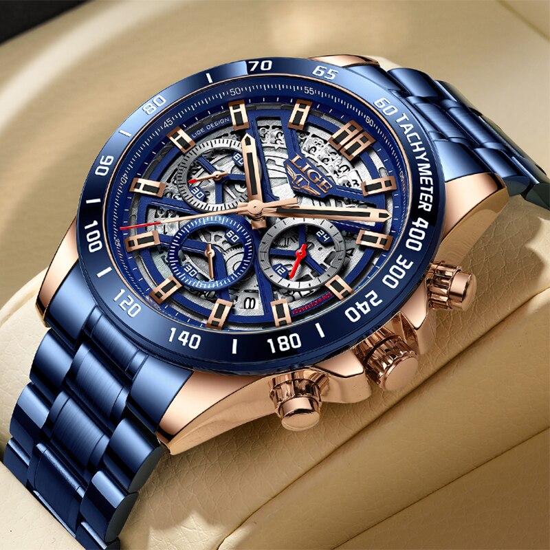 LIGE-reloj analógico de cuarzo - Jewelry Inspired Watches reseña y precio