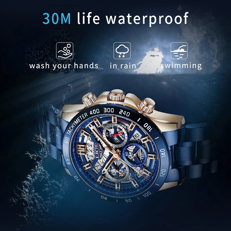 LIGE-reloj analógico de cuarzo - Jewelry Inspired Watches reseña y precio