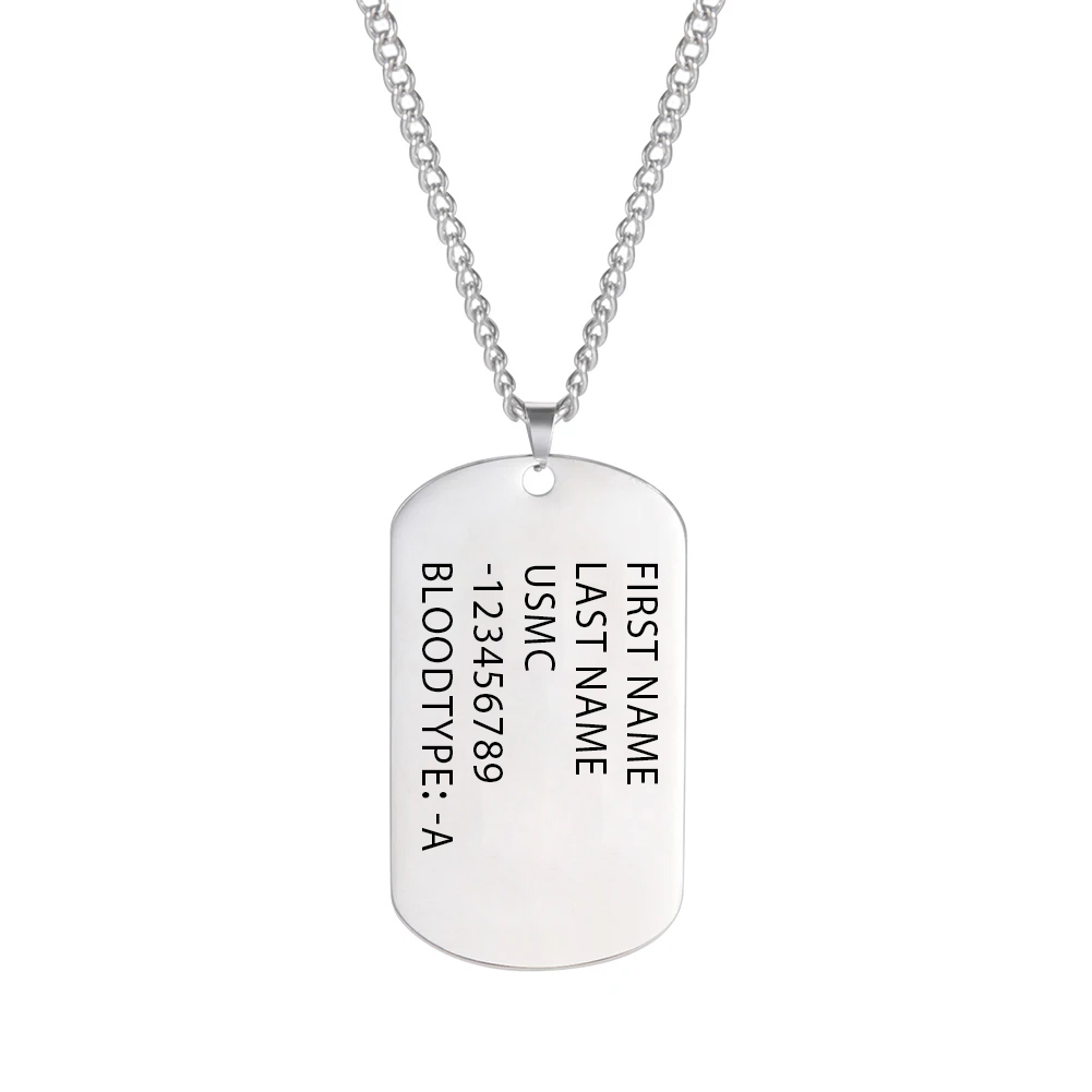 Collar con etiqueta de perro d - Mens Dog Tag Necklace reseña y precio