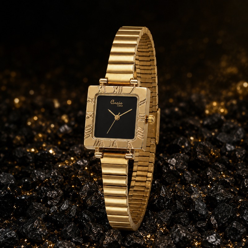 Reloj de Cuarzo Cuadrado Dorad - Jewelry Watches For Kids reseña y precio