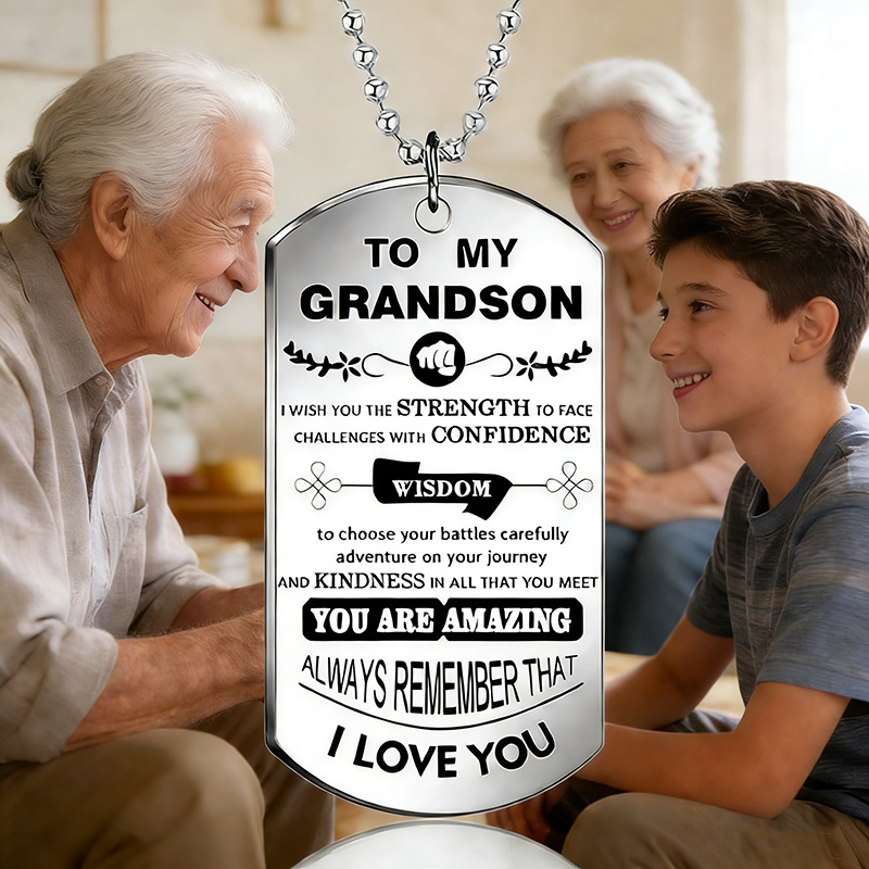 Collar inspirador para mi niet - Mens Dog Tag Necklace reseña y precio